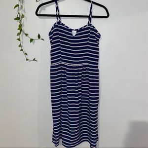 Blue and White striped dress